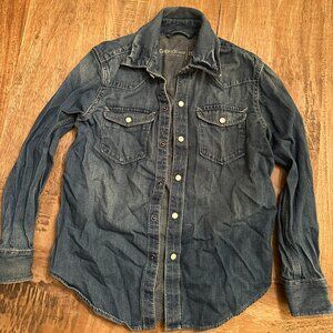Gap Kids Boys Long Sleeve Denim Shirt size medium